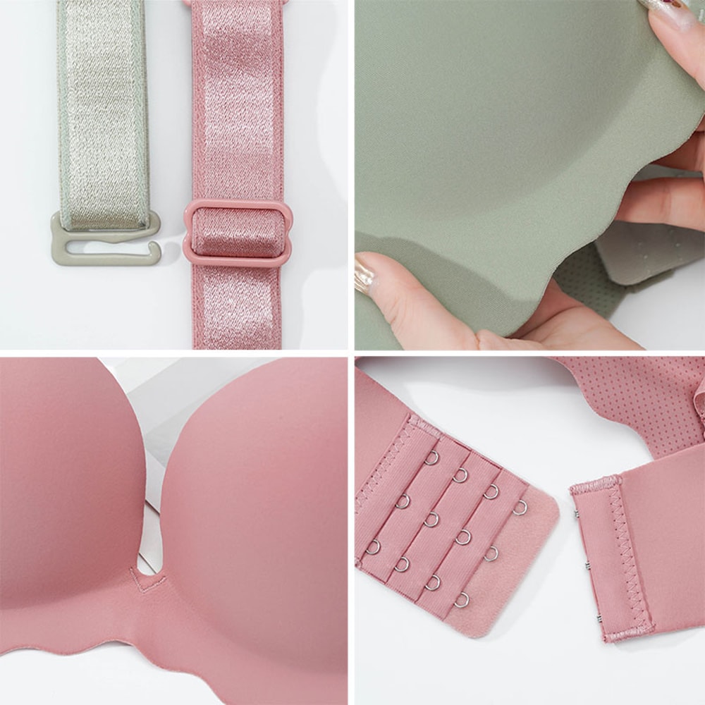 Women Seamless Push Up Bra Wire Free Bralette Sexy Solid Lingerie For Comfort And Fashion 4