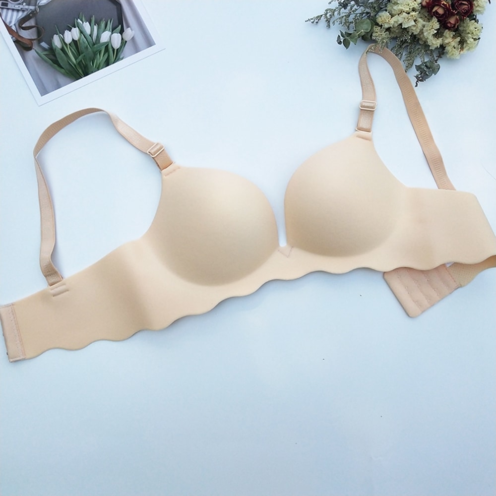 Women Seamless Push Up Bra Wire Free Bralette Sexy Solid Lingerie For Comfort And Fashion 7