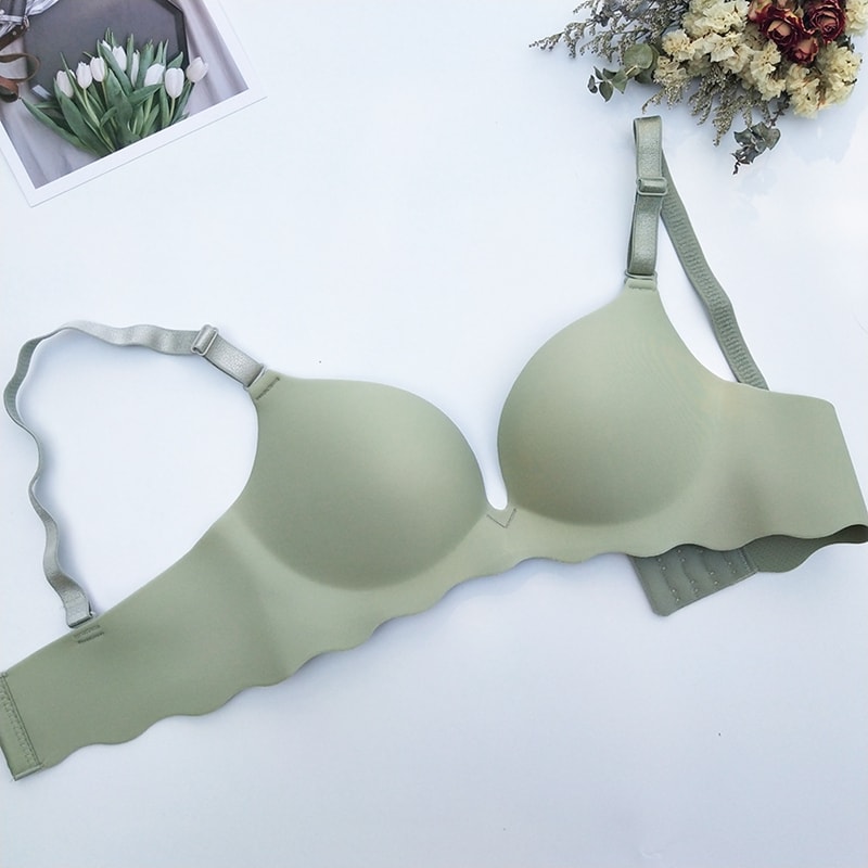 Women Seamless Push Up Bra Wire Free Bralette Sexy Solid Lingerie For Comfort And Fashion 9