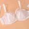 Lace Plus Size Bra, Thin Mesh Embroidery, Full Cup, Gathering Top Support, Slim Fit Underwear for Women