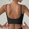 Yoga Underwear Women Breathable Solid UShaped Sports Bra Top Gym Athletic Tight Workout Vest With C 1