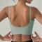 Yoga Underwear Women Breathable Solid UShaped Sports Bra Top Gym Athletic Tight Workout Vest With C 2