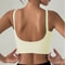 Yoga Underwear Women Breathable Solid UShaped Sports Bra Top Gym Athletic Tight Workout Vest With C 9