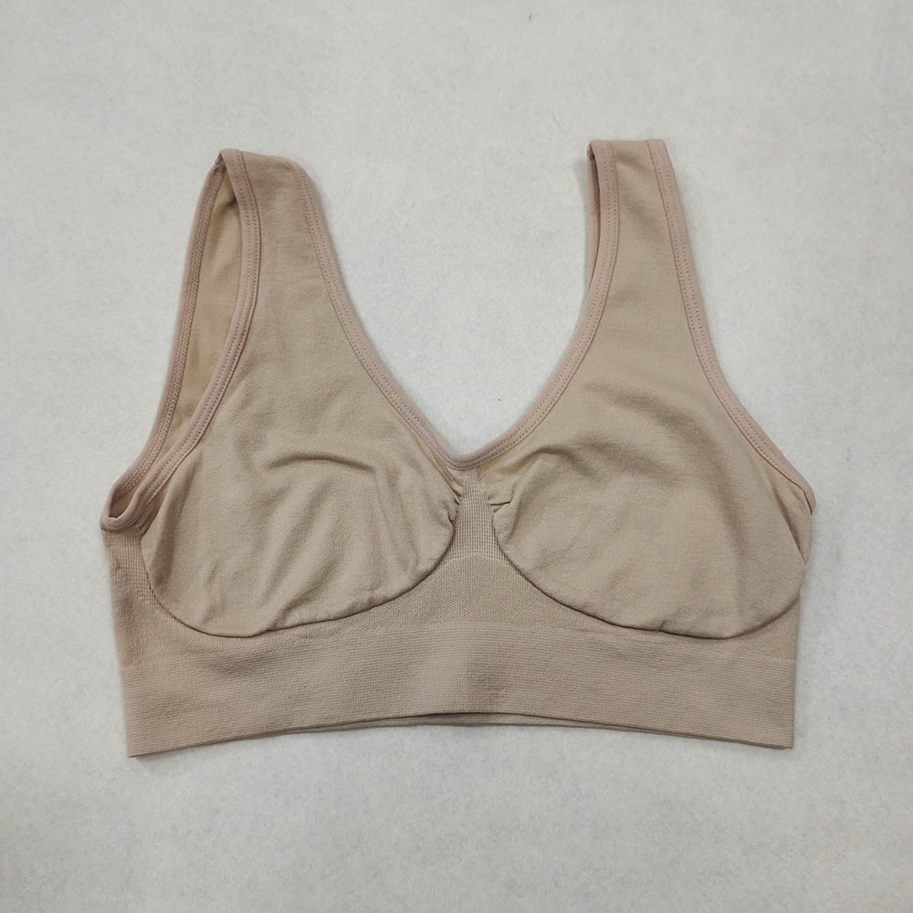 Seamless Bra Vest Women Sleep Underwear Yoga Sports Big Size Brassiere Top No Sponge Insert Pad Bra 9