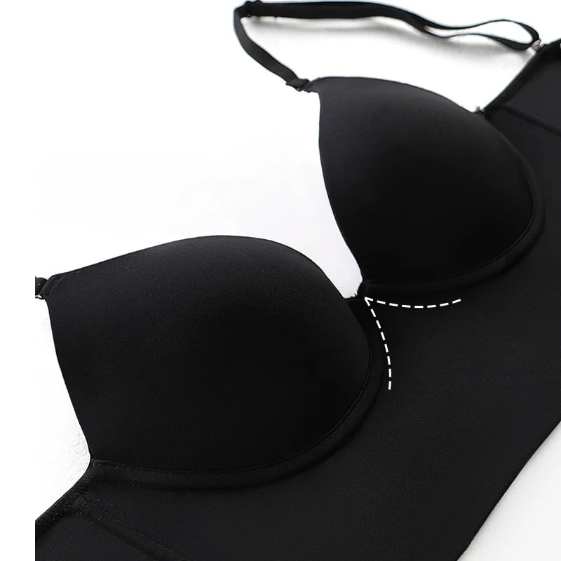 Invisible Lift Up Bra Backless Women Summer Bras Sexy Plunge Brassiere Open Back Underwear Seamless 5