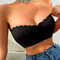 Front Button Underwear Bra, No Underwire, Smoth Breathable Comfortable Solid Color, Gathering, Invisible Women Underwear