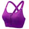 Front Zipper Adjustable Strap Shockproof Sports Bra For Women Elastic Fitness Athletic Brassiere Sl 9