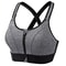 Front Zipper Adjustable Strap Shockproof Sports Bra For Women Elastic Fitness Athletic Brassiere Sl 10