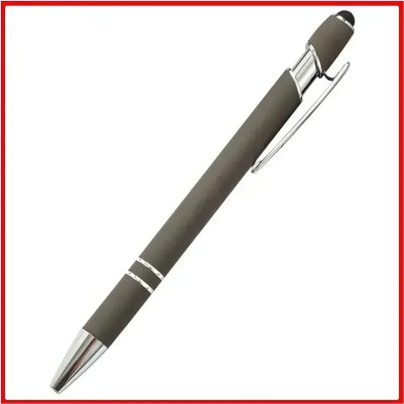 Customized Logo Ballpoint Pen, Personalized Stylus Touch Pen, Engrave Text Metal Pen, Office, School Stationery Supplies