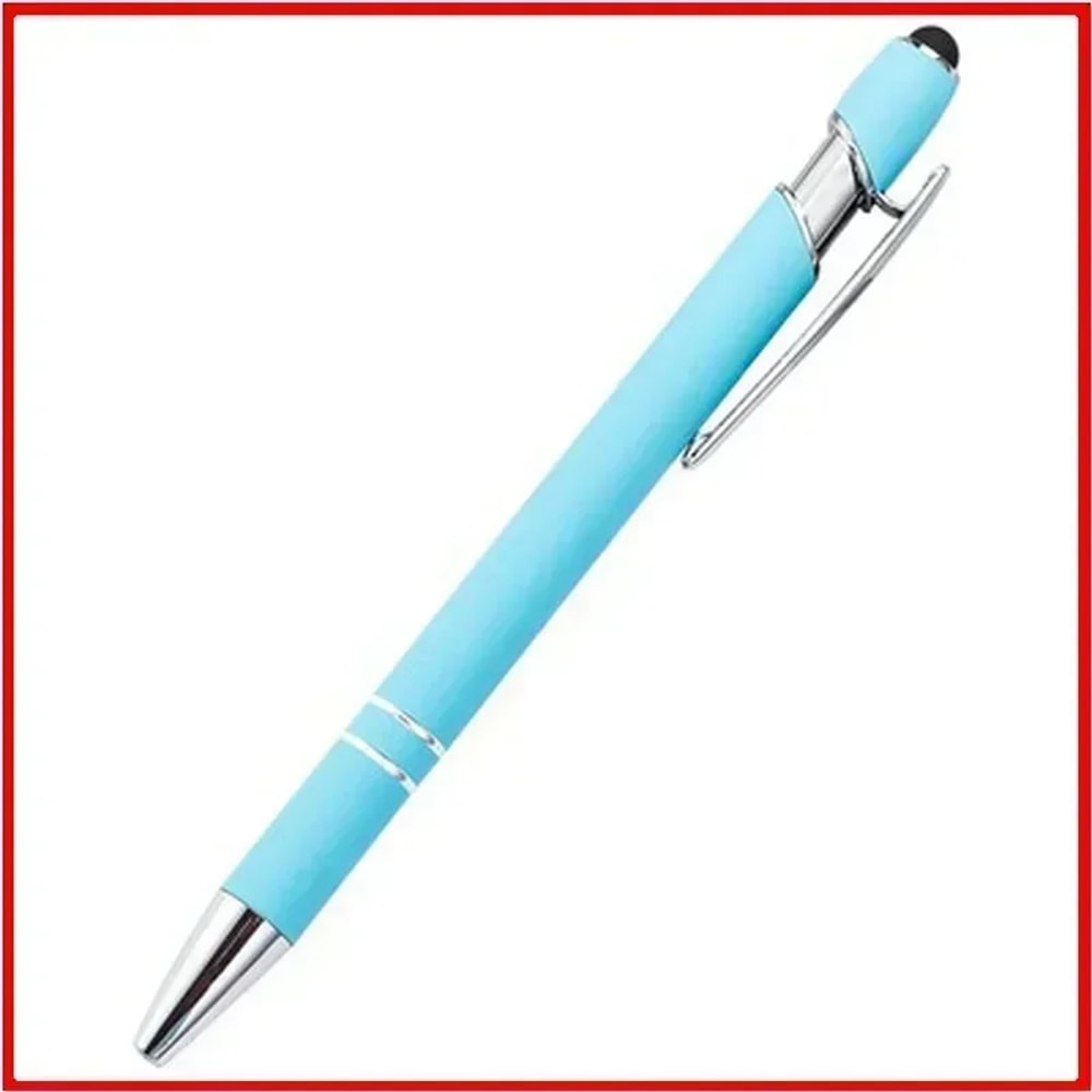 Customized Logo Ballpoint Pen, Personalized Stylus Touch Pen, Engrave Text Metal Pen, Office, School Stationery Supplies