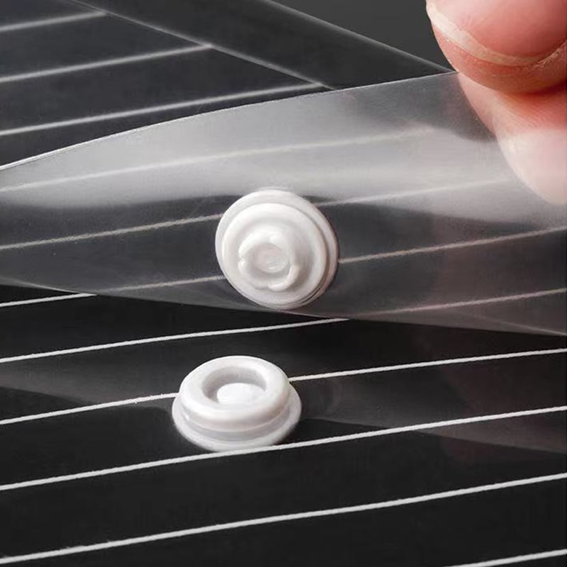 File Bags Transparent Plastic LargeCapacity Waterproof Storage SnapOn Type Test Paper Organizer For 3