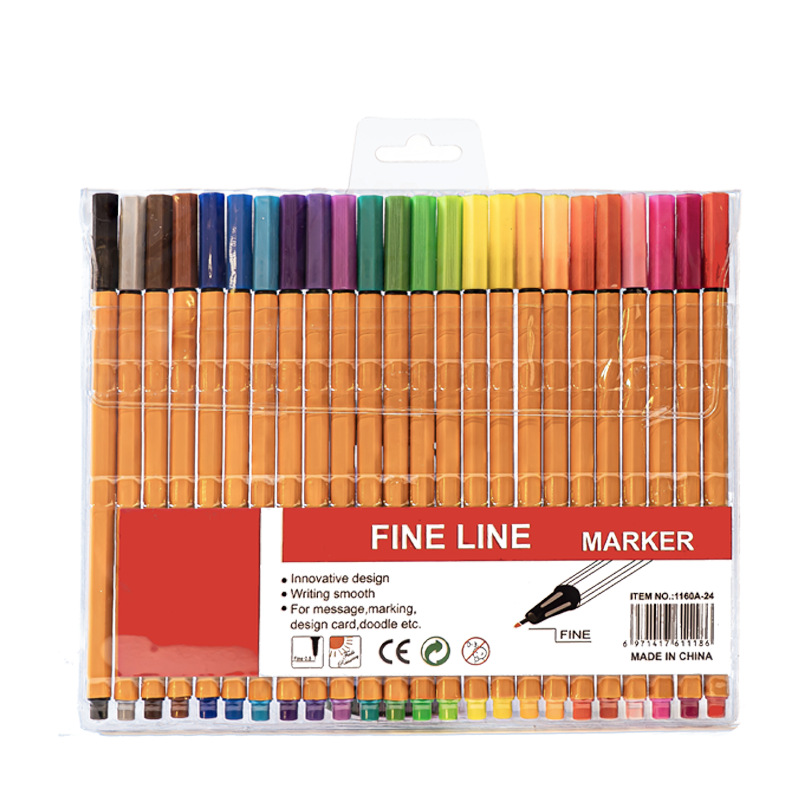 Fine Line Pen Set, Waterproof Marking Pen, Essential For Students, Draw, Note, Sketch, Office Supplies Gift