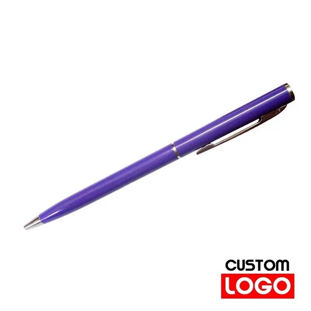 Metal Ballpoint Pens Rose Gold Custom Logo Engraved Name Advertising Lettering School Office Suppli 2