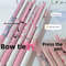 Pink Bowknot Quick-Dry Gel Pens, Fine Point, Smooth Writing for Office and School Supplies, Perfect for Everyday Use