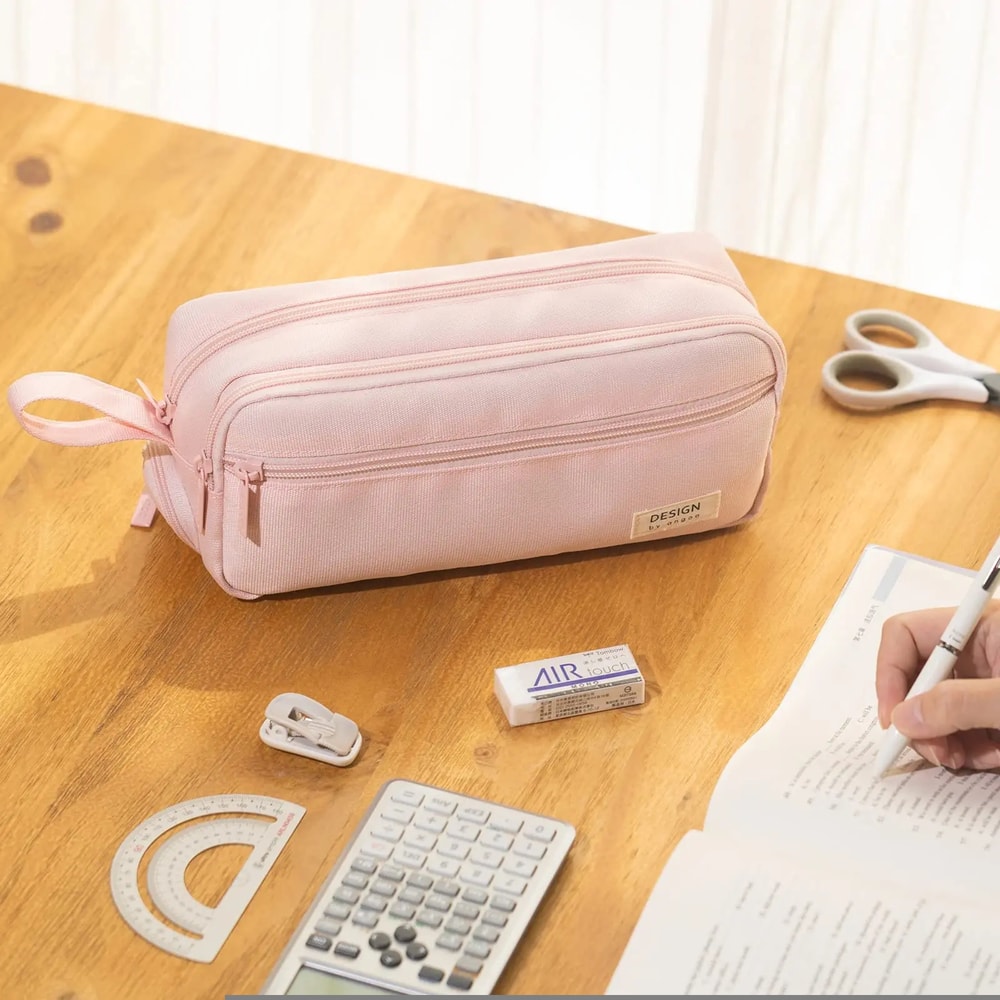 Large Pencil Case, High Capacity Holder Box, Storage Bag Desk Organizer, Marker Pouch, Pen for Middle School, Office