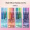 Glitter Effects Color Gel Pen Set Student Writing Pen Painting Highlight Take Note Handbook School 7