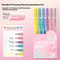 Glitter Effects Color Gel Pen Set Student Writing Pen Painting Highlight Take Note Handbook School 9