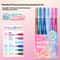 Glitter Effects Color Gel Pen Set Student Writing Pen Painting Highlight Take Note Handbook School 10