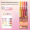 Glitter Effects Color Gel Pen Set Student Writing Pen Painting Highlight Take Note Handbook School 12