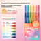Glitter Effects Color Gel Pen Set Student Writing Pen Painting Highlight Take Note Handbook School 17
