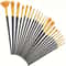 Brush Set for Acrylic, Watercolor, Oil Painting, Plastic Brushes for Canvas, Fabric, Paper Craft Supplies