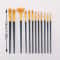 Brush Set for Acrylic, Watercolor, Oil Painting, Plastic Brushes for Canvas, Fabric, Paper Craft Supplies