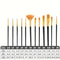 Brush Set for Acrylic, Watercolor, Oil Painting, Plastic Brushes for Canvas, Fabric, Paper Craft Supplies