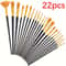 Brush Set for Acrylic, Watercolor, Oil Painting, Plastic Brushes for Canvas, Fabric, Paper Craft Supplies