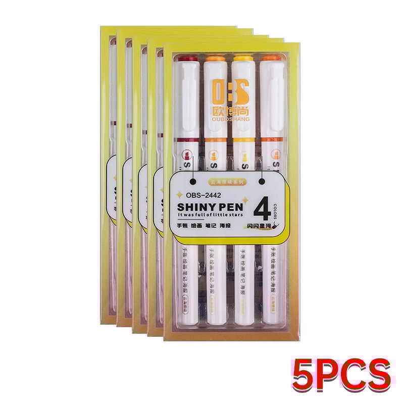 Highlighter Pens Glitter Highlighter Markers Kawaii Stationery Supplies Back To School Accessories 9