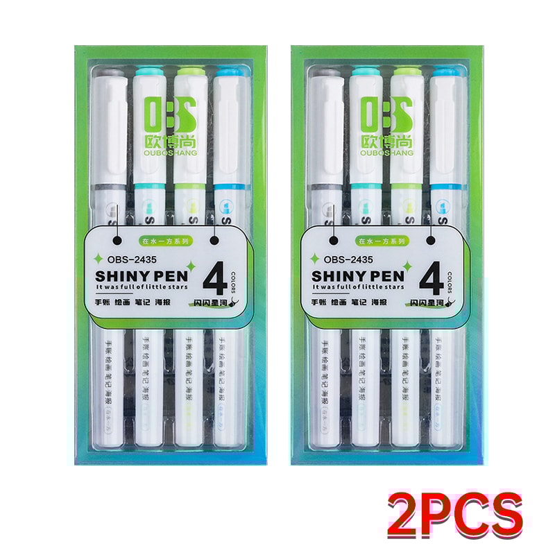 Highlighter Pens Glitter Highlighter Markers Kawaii Stationery Supplies Back To School Accessories 7