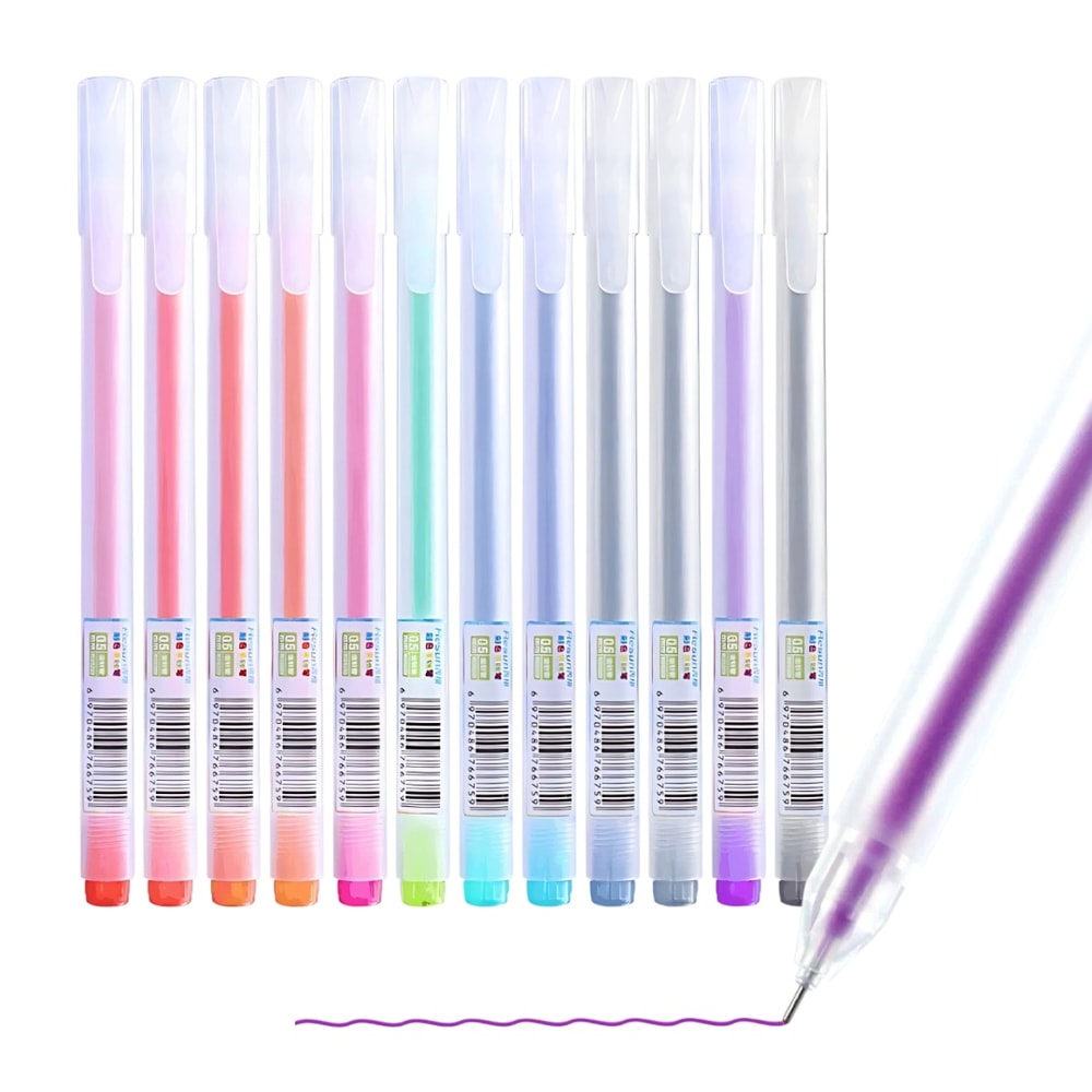Colors Gel Pens Set, Smooth Writing Pens, Vibrant Colors for Student Study, Diaries, Crafts, Back to School Supplies