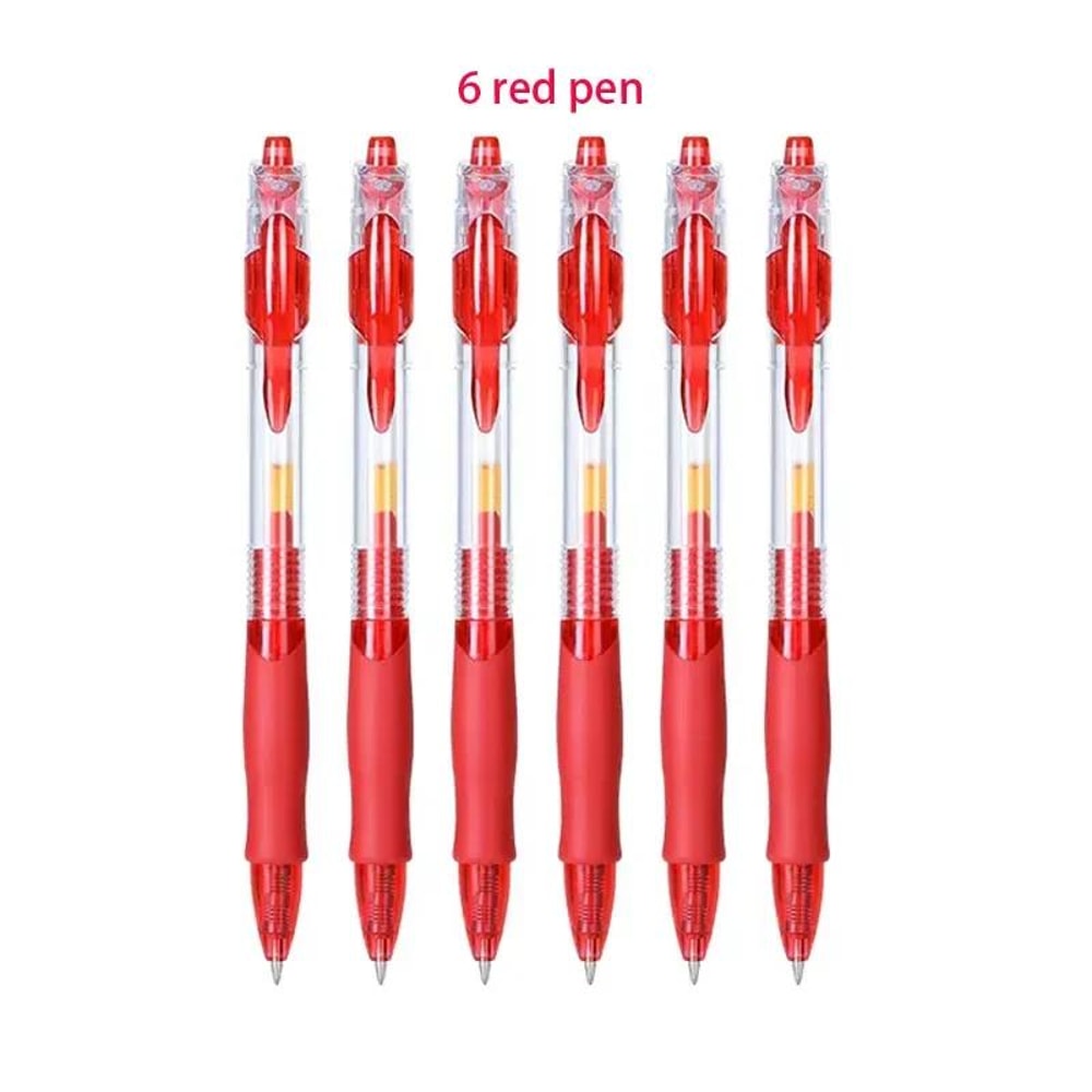 Retractable Gel Pens Set BlackBlueRed Liquid Ballpoint Pen School Stationery Office Writing Tool Fo 10