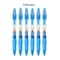 Retractable Gel Pens Set BlackBlueRed Liquid Ballpoint Pen School Stationery Office Writing Tool Fo 9