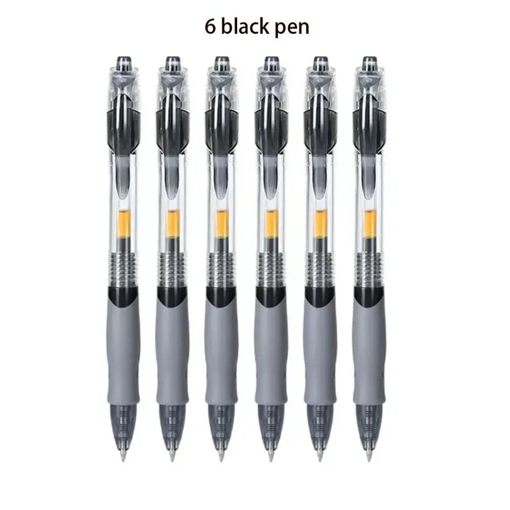 Retractable Gel Pens Set BlackBlueRed Liquid Ballpoint Pen School Stationery Office Writing Tool Fo 8