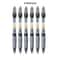 Retractable Gel Pens Set BlackBlueRed Liquid Ballpoint Pen School Stationery Office Writing Tool Fo 8