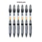 Retractable Gel Pens Set BlackBlueRed Liquid Ballpoint Pen School Stationery Office Writing Tool Fo 8