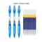 Retractable Gel Pens Set BlackBlueRed Liquid Ballpoint Pen School Stationery Office Writing Tool Fo 6