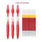 Retractable Gel Pens Set BlackBlueRed Liquid Ballpoint Pen School Stationery Office Writing Tool Fo 7