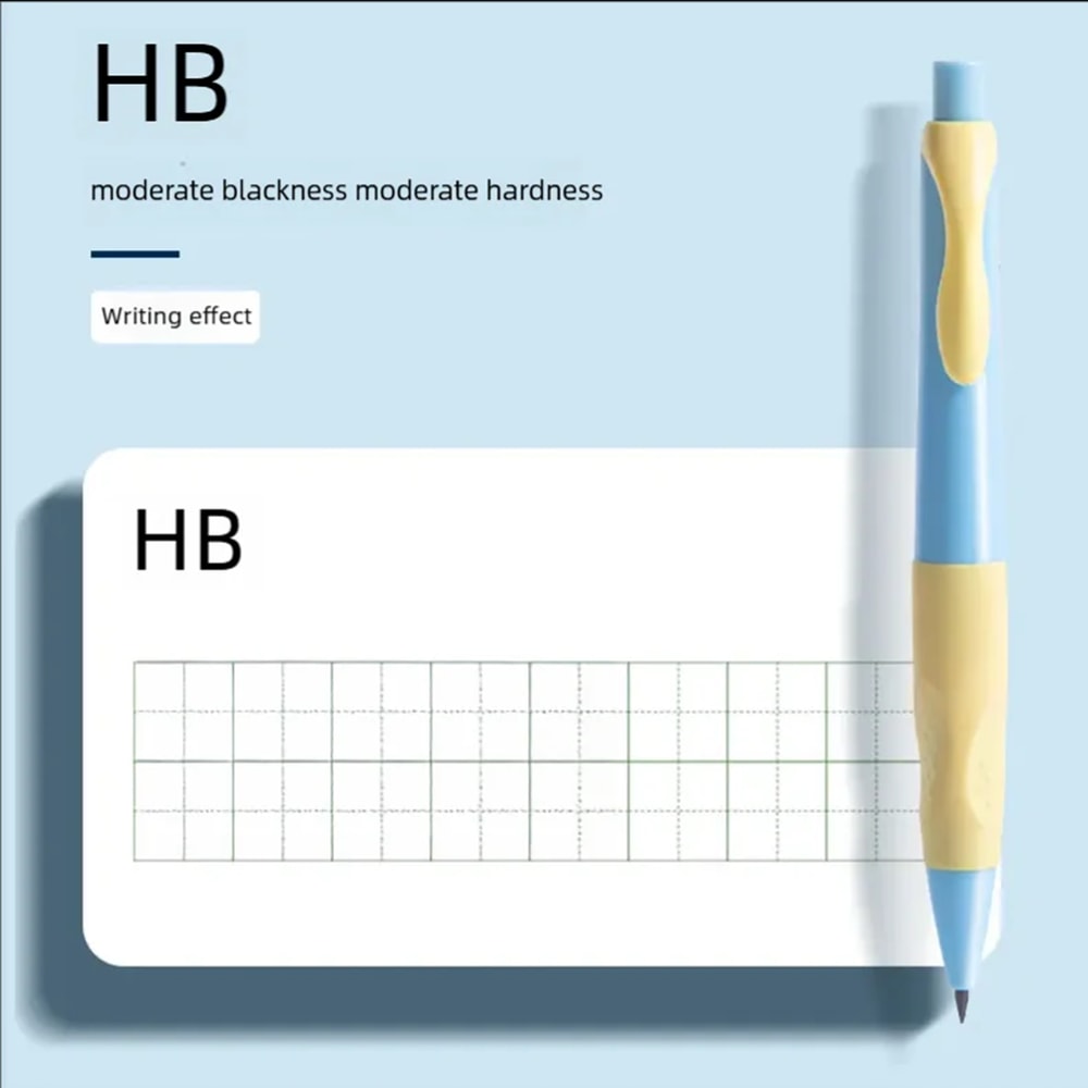 Macaron Propelling Pencil Set Correct Posture Of Holding Pen Mechanical HB Pencil For School And Of