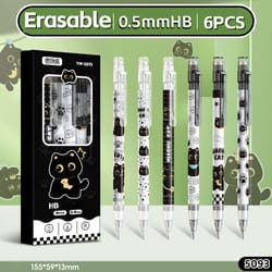 mechanical pencils for writing, drawing, cute cat design, ideal for office school use, multicolor pen