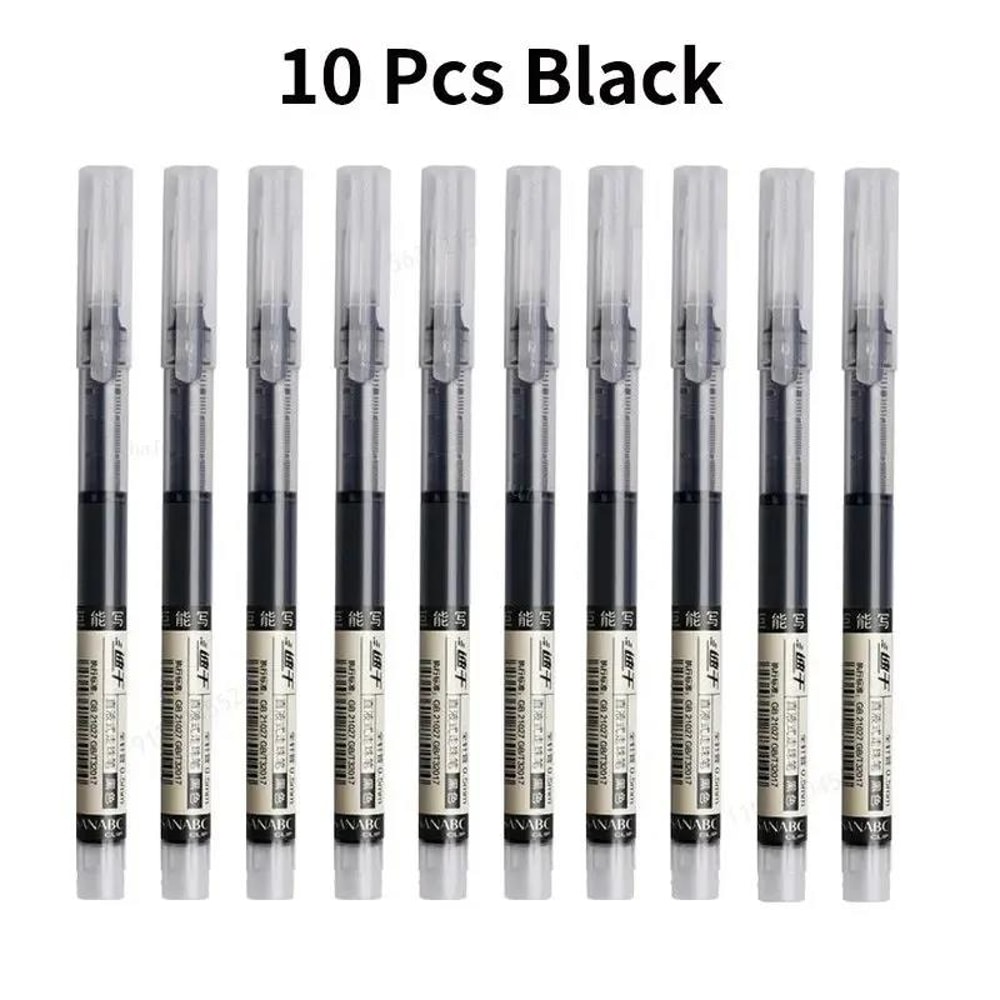 Gel Pens Needle Type Gel Ink Pens For School Office Writing Stationery Straight Liquid Ballpoint Pe 6