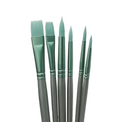 premium brush set, sharp and flat watercolor brushes, nylon hair acrylic brushes, painting supplies for artists