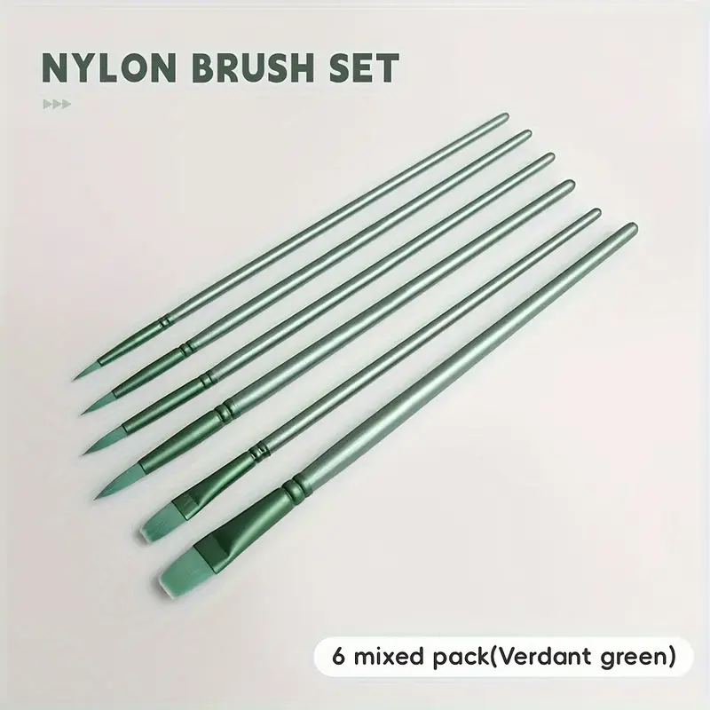 Premium Brush Set, Sharp and Flat Watercolor Brushes, Nylon Hair Acrylic Brushes, Painting Supplies for Artists