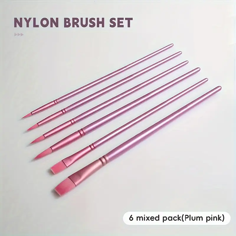 Premium Brush Set, Sharp and Flat Watercolor Brushes, Nylon Hair Acrylic Brushes, Painting Supplies for Artists