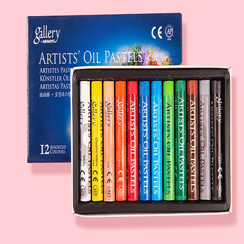 Artist Oil Pastel Set Colors, Professional Painting Drawing Graffiti Art Crayons, Washable, Non Toxic Round Sticks