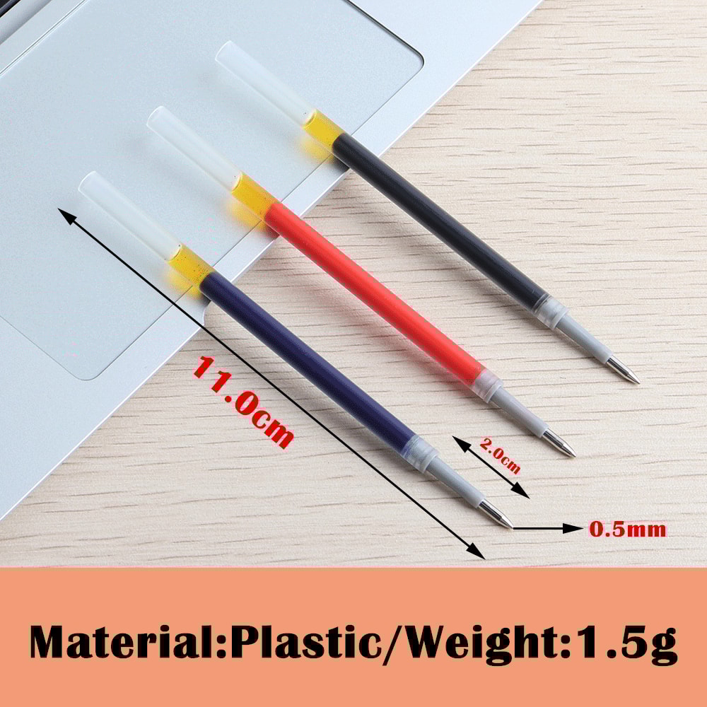 Gel Pen Refills, Ink Colors Red Blue Black, Writing Point, Refill for School Office Stationery Supplies