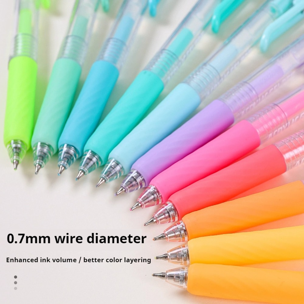 Colors Acrylic Painting Gel Pens Retractable 07mm Tip Student Handbook Pen For Graffiti And Writing 3