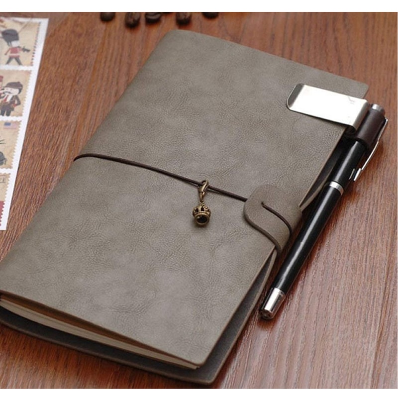 Pen Loop For Notebook, Retro Leather Journal, Pencil Holder Bookmark With Metal Clip, Leather Pen Holder For Journals
