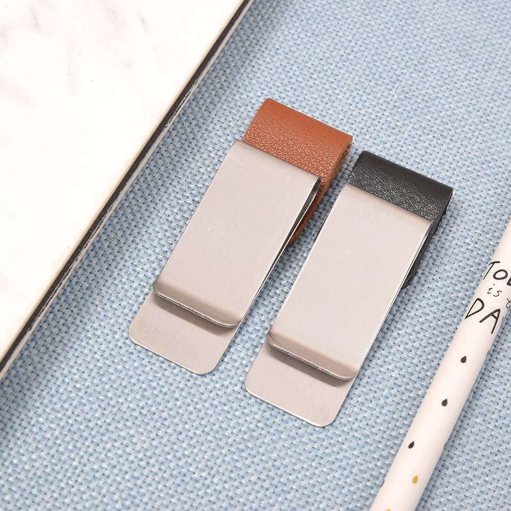 Pen Loop For Notebook, Retro Leather Journal, Pencil Holder Bookmark With Metal Clip, Leather Pen Holder For Journals