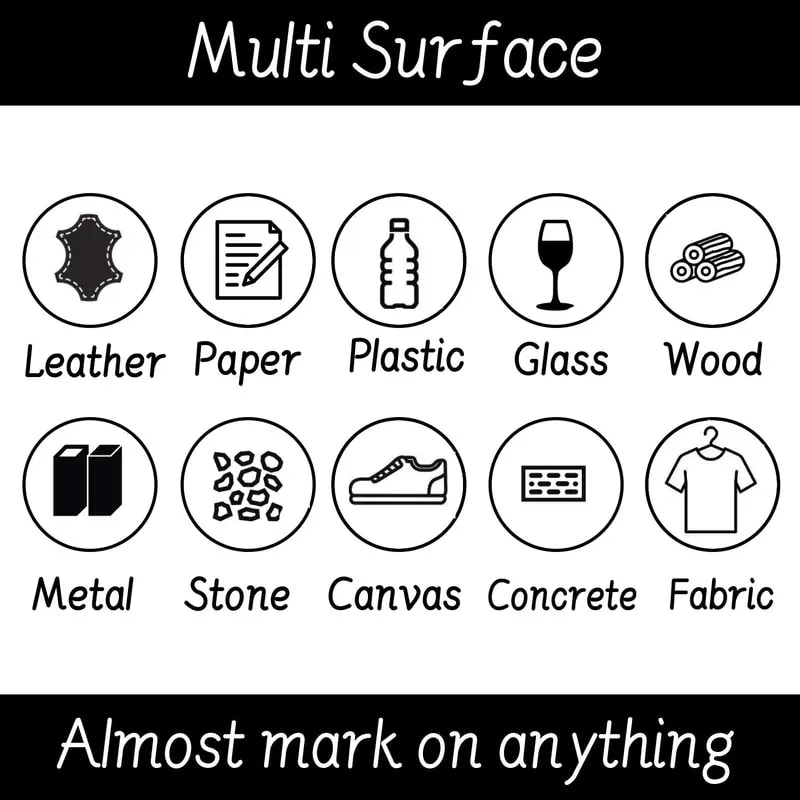 Permanent Marker Pen Manga Drawing Markers Black Blue Red Waterproof Ink Sketch Pes Stationery Art